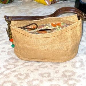 Fossil and BoHo shoulder handbag purse leather handle strap